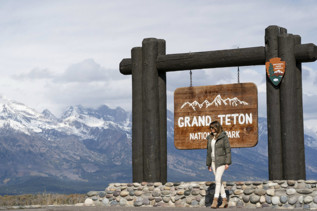 Melania Trump u Nacionalnom parku Teton