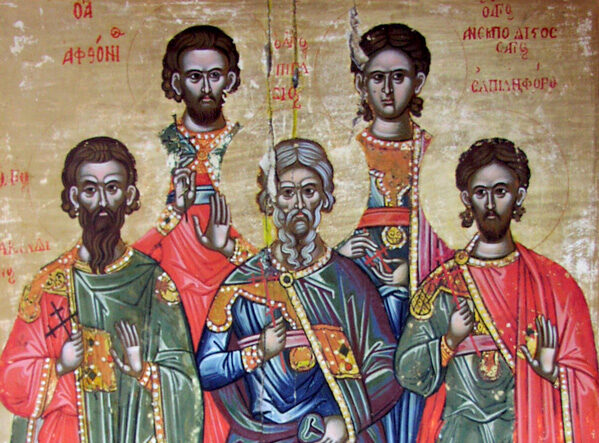 Светите маченици Акиндин, Пигасиј, Анемподист, Автониј, Елпидифор и другите со нив